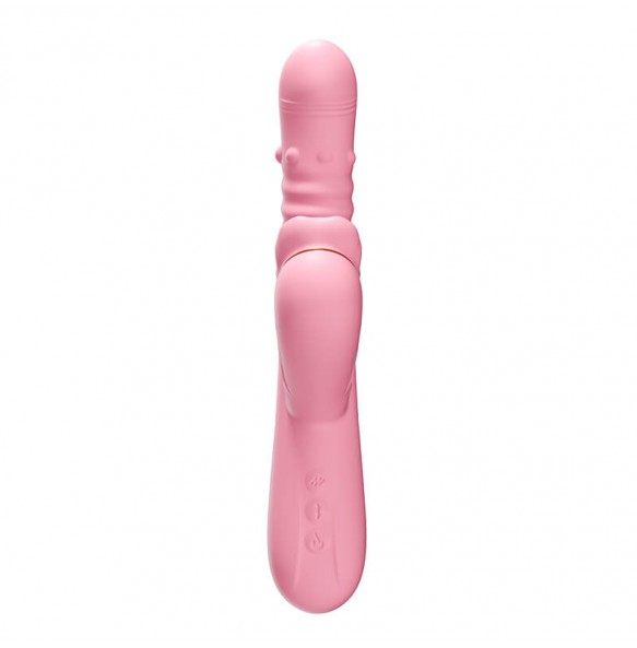 MizzZee - Oral Bliss Heating Licking Rotating Bead Vibrator (Chargeable - Pink)